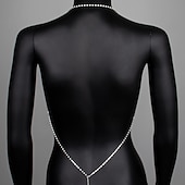 ieftine Accesorii și altele-Colier Choker Corp lanț / burtă lanț Lanțișor de Corp  Elegant și luxos Sclipici Sexy Aliaj Pentru Disc Cosplay Carnaval Pentru femei Costum de bijuterii Bijuterii de moda