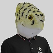 Carnival Funny Animal Series Five Head Masks Makeup Ball Cute Latex Headwear Halloween Party Performance Props 34