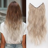 levne Clip in Extensions-Vlnitá Bouncy Curl Umělé vlasy 22&quot; Prodlužování vlasů Na připnutí vlasec vlasec 1 balení Hladký Vše