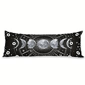 abordables Coussins, inserts et housses-Housse de coussin corps lune, taie d&#039;oreiller rectangulaire décorative douce, pour chambre à coucher, salon, canapé, chaise, 1 pièce