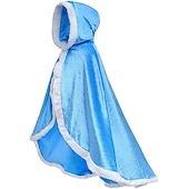 baratos Fantasias para meninas-conjunto com vestido de tule princesa capa com capuz capa elsa coroa luvas varinha colar brincos meninas roupas congeladas vestido de menina flor filme cosplay fantasia cosplay festa de carnaval dia