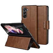 economico Cover Samsung-Custodia per telefono per Samsung Galaxy Z Fold 6 Z Fold 5 Z Fold 4 Z Fold 3 Z Fold 2 copertura posteriore con supporto stand magnetico antiurto retro TPU PU pelle