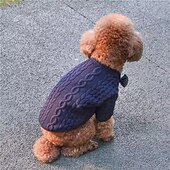 voordelige Truien-Honden Katten Truien Trui Modieus leuke Style Winter Warm Zacht Wasbaar Comfortabel Buiten Sport Hondenkleding for Bichon Frise Poedel pomeranian kleine huisdieren Vlinder