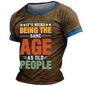 Men's Graphic Letter T Shirt Short Sleeve T shirt 3D Print Crew Neck Shirt Daily Designer Retro Vintage Sports Outdoor Holiday Going out Black Brown Army Green Spring & Summer Clothing Apparel S M L 7