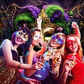 billige Ferievev-karneval maske hengende billedvev veggkunst stor billedvev veggmaleri dekor fotografi bakteppe teppe gardin hjem soverom stue dekorasjon