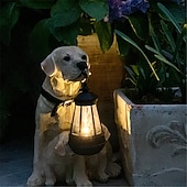 economico Luci paesaggistiche-Luci solari per cani da esterno impermeabili Decorazioni per il giardino per cani Luci solari da giardino per esterni impermeabili Decorazione paesaggistica Lampada da prato ornamenti da esterno