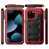 cheap iPhone Cases-Phone Case For iPhone 15 14 Pro Max Plus iPhone 13 12 11 Pro Max X XR XS Max Waterproof Case Detachable with Lanyard Shockproof PET Aluminum Alloy Silicone