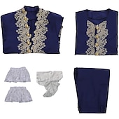 cheap Outfits-Rococo Baroque Victorian Outfits Men&#039;s Royal Halloween Carnival Performance Party Masquerade Adults&#039; Coat Pants Collar All Seasons