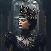 abordables Accessoires et plus-Rétro Vintage Punk &amp; Gothique Médiéval Couronnes Princesse Reine Déguisement Homme Femmes Fantaisie Royal Halloween Mascarade Carnaval Halloween Mascarade Adulte Tiare