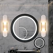 economico Luci da parete-applique da parete a led in marmo ovale applique moderna luce calda apparecchio di illuminazione moderna lampade da parete per interni camera da letto sala da pranzo rame 110-240v