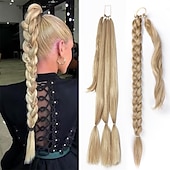 economico Code-A cordoncino Code Soffice / Naturale / Facile da indossare Capelli sintetici Pezzo di capelli Estensione capelli Liscio 81 cm Da sera / Festa / Serata / Da tutti i giorni