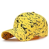 billiga Baseballkeps herr-Unisex Basebollkeps Solhatt Svart Vit Polyester Mode Ledigt Minimalism Utomhus Semester Grafisk Graffiti Justerbara Solskyddskräm Mode