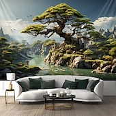 Χαμηλού Κόστους ταπετσαρία τοπίου-μαγικά δεντρόσπιτα κρεμαστά ταπετσαρία τοίχου μεγάλη ταπετσαρία τοιχογραφία διακόσμηση φωτογραφία σκηνικό κουβέρτα κουρτίνα σπίτι υπνοδωμάτιο διακόσμηση σαλονιού