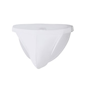 economico nuotata breve-Per uomo Pantaloncini da mare Slip da bagno Spiaggia Festa in piscina Traspirante Asciugatura rapida Vita elastica Liscio Breve Sport Informale Abbigliamento sportivo Nero Bianco Media elasticità