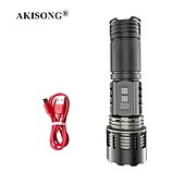 cheap Tactical Flashlights-White Laser Super Powerful Flashlight 5000LM TYPE-C Rechargeable Torch Light High Power LED Flashlight Tactical Lantern