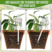 voordelige Bewatering &amp; irrigatie-2 stuks plantenbewateringsbollen handgeblazen plantenbewateringsapparaten, zelfbewaterende globes bewateringsbollen voor kamerplanten cactusplanten bewateringsbollen