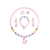 preiswerte Tragbare Accessoires-Festival Performance Requisiten Prinzessin Kleid Zubehör Set Meerjungfrau farbiger Schmuck Mädchen Kleid Zubehör Kinder