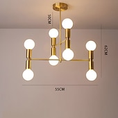 Χαμηλού Κόστους Σχέδιο Sputnik-led μενταγιόν 55/100cm φωτιστικό οροφής ρυθμιζόμενο ύψος μενταγιόν μοντέρνο φωτιστικό οροφής μέσα του αιώνα για σαλόνι, τραπεζαρία, κουζίνα