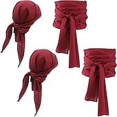 abordables accessoires de photomaton-Costumes de pirate, foulards et accessoires de ceinture en lin de la renaissance médiévale