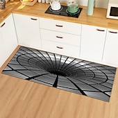 preiswerte Küchenteppiche &amp; Matten-3D-Wirbelmuster-Bereichsteppich, Küchenmatte, rutschfeste, ölbeständige Bodenmatte, Wohnzimmerteppich, Innen- und Außenmatte, Schlafzimmerdekor, Badezimmermatte, Eingangsteppich, Türmatte