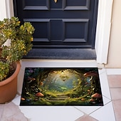 cheap Doormats-Mushrooms Forest Doormat Floor Mats Washable Rugs Kitchen Mat Non-Slip Oil Proof Rug Indoor Outdoor Mat Bedroom Decor Bathroom Mat Entrance Rug