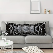 abordables Coussins, inserts et housses-Housse de coussin corps lune, taie d&#039;oreiller rectangulaire décorative douce, pour chambre à coucher, salon, canapé, chaise, 1 pièce