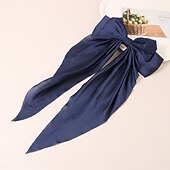 cheap Hair Styling Accessories-Bow Hair Clips for Women, Soft Long Tail Large Bow Hair Slides, Metal Spring Clip Vintage Silk Headbands, Elegant Hair Accessories, Gifts for Women Girl