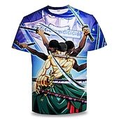cheap Cartoon &amp; Movie Character Graphic-One Piece Cosplay T-shirt Cartoon Manga Print Graphic For Couple&#039;s Men&#039;s Women&#039;s Adults&#039; Carnival Masquerade 3D Print Party Festival