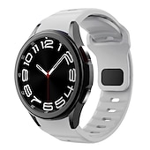 olcso Samsung óraszíjak-Óraszíj mert Samsung Galaxy Watch 7/6/5/4 40/44mm, Galaxy Watch 5 Pro 45mm, Galaxy Watch 4/6 Classic 42/46/43/47mm, Watch 3, Active 2, Gear S2 Szilikon Csere Szíj Vízálló Állítható Légáteresztő