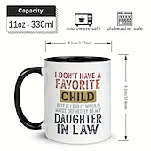 baratos Canecas &amp; Chávenas-eu não tenho um filho favorito, mas se tivesse, com certeza seria minha nora caneca caneca com dizeres sarcasmo caneca para comercial