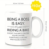 Недорогие Кружки и чашки-1шт лучшая подарочная кружка на день босса для женщин и мужчин керамическая кофейная чашка на 11 унций подарки босса для женщин забавные подарки для офиса босса подарки на день рождения для женщин