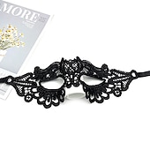 abordables accessoires de photomaton-Masque de fête en dentelle pour adultes, 10 pièces, demi-visage, boule masquée, accessoires d&#039;halloween pour femmes, masque pour les yeux amusant noir