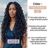 cheap Crochet Hair-Faux Locs Crochet Hair For Black Women Soft Locs 24 Inch Goddess Crochet Hair Curly Ends Dreadlocks Boho Style Synthetic Braiding Hair Extensions
