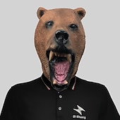 Carnival Funny Animal Series Five Head Masks Makeup Ball Cute Latex Headwear Halloween Party Performance Props 51