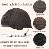 economico Parrucche trendy sintetiche-parrucca nera con frangia per donna parrucche ondulate lunghe parrucca sintetica riccia capelli dall&#039;aspetto naturale parrucche resistenti al calore per l&#039;uso quotidiano nelle feste