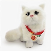 お買い得  ぬいぐるみ-模擬猫人形装飾品卸売手工芸品クリエイティブギフトモデルは尻尾を振ってぽっちゃりと呼びます