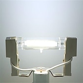 abordables Ampoules globe led-Ampoules LED R7s 78 mm 5/10 W 50 W/70 W équivalent halogène double extrémité J Base 360 angle de faisceau 220 V dimmable 3000 K blanc chaud/6000 W blanc pour éclairage paysager (2 pièces)