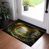 cheap Doormats-Mushrooms Forest Doormat Floor Mats Washable Rugs Kitchen Mat Non-Slip Oil Proof Rug Indoor Outdoor Mat Bedroom Decor Bathroom Mat Entrance Rug