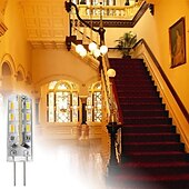 economico Luci LED bi-pin-20 pz 10 pz g4 ha condotto la lampadina 2 w 24 led dc12v 3014smd risparmio mini lampada in silicone 360 angolo del fascio sostituire la luce alogena faretto lampadario