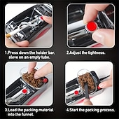 cheap Hand Tools-1pc Electric Cigarette Roller 5th Generation Electric Cigarette Roller Cigarette Rolling Machine For 8mm/6.5mm Empty Smoking Tube Cigarette Tamping Machine Portable Household Electric Cigarette M