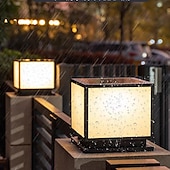 abordables Lampadaire sur poteau-colonne lumineuse extérieure ip65 e26 colonne lumineuse en verre étanche extérieure carrée led colonne lumineuse villa cour clôture paysage colonne lumineuse colonne en aluminium lumineuse