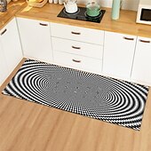 preiswerte Küchenteppiche &amp; Matten-3D-Wirbelmuster-Bereichsteppich, Küchenmatte, rutschfeste, ölbeständige Bodenmatte, Wohnzimmerteppich, Innen- und Außenmatte, Schlafzimmerdekor, Badezimmermatte, Eingangsteppich, Türmatte