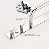 cheap Towel Bars-Towel Bar / Robe Hook / Bathroom Shelf New Design / Self-adhesive / Adorable Contemporary / Modern Stainless Steel / Low-carbon Steel / Metal 1PC - Bathroom Single / 1-Towel Bar