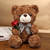 cheap Valentine&#039;s Day for Lover-Women&#039;s Day Gifts Evlooe Bear Stuffed Animal Plush Toy for Valentine Day Cute 9.8 Teddy Bear Plushie with Rose Soft Small Cuddly Bear Toy Gifts for Girlfriend Boyfriend Mother&#039;s Day Gifts for MoM