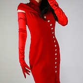 baratos Acessórios e mais-Luvas de ópera Luvas compridas Luvas noturnas Luvas Longas Retro Vintage Loucos anos 20 Anos 20 Poliéster Para Menina melindrosa Cosplay Carnaval Mulheres Jóias de fantasia Jóias da moda