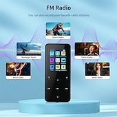 cheap MP3 player-16GB 1.8 inch Met Bluetooth 5.0 MP3 Speler Full Touch Screen  MP4 Player Muziekspeler Met Ingebouwde speaker Fm Radio Recorder Video