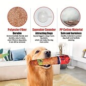 cheap Dog Toys-1pc Plush Cigar Squeaky Dog Toys Funny Cute Dog Gifts