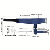 economico Cura Personale &amp; Salute-1 cinghia di fissaggio per la punta, stecca di fissaggio regolabile, punta singola curva, piastra in alluminio, supporto, manica protettiva per punta