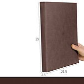 Χαμηλού Κόστους Notebooks &amp; Planners-400 σελίδες a4 σημειωματάριο φοιτητής τέχνης εξαίσιο παχύ μεγάλο σημειωματάριο a5 γραφείου υψηλής ποιότητας δερμάτινη εργασία συνεδρίου βιβλίο ρεκόρ οριζόντια γραμμή ημερολόγιο