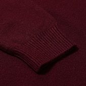 levne pánský pulovrový svetr-Pánské Pulovrový svetr Pletený svetr Rýhovaný Plést Standardní Pletený Bez vzoru Mock Neck Základní Zahřívací Denní nošení Jdeme ven Oblečení Podzim Zima Fialová Černá M L XL